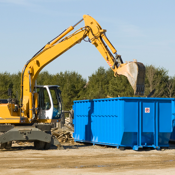 what size residential dumpster rentals are available in Mc Guffey OH